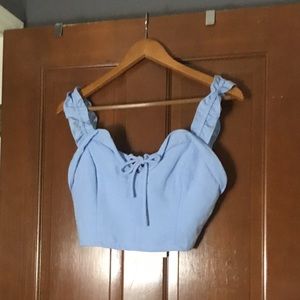 Lush Blue Crop Top